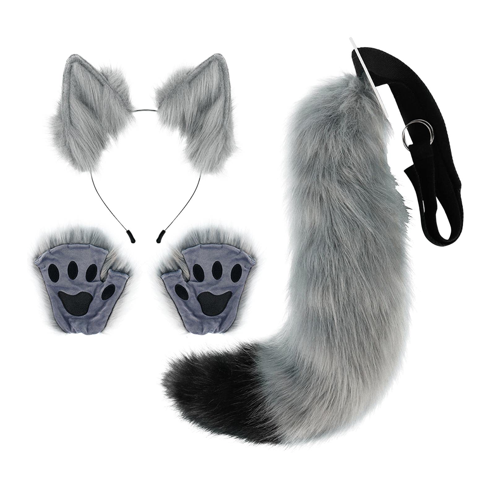 みみページ Amazon.co.jp: [Colaxi] キツネの耳としっぽセット ヘッドバンド
